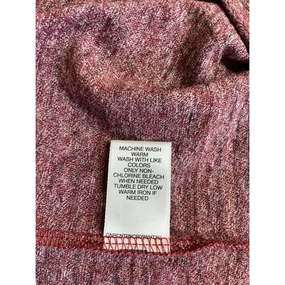 ROWM Mens Henley T-Shirt Medium Red Heathered Buttons Pocket Gorpcore - Picture 4 of 7